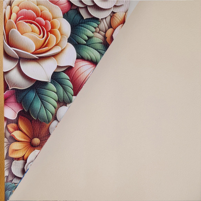 BEIGE (46 cm x 50 cm) - matt Kunstleder