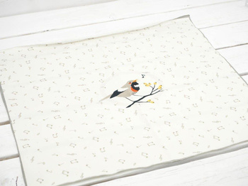 PTAČÍ ZPĚV / starobílý - panel úplet TE210