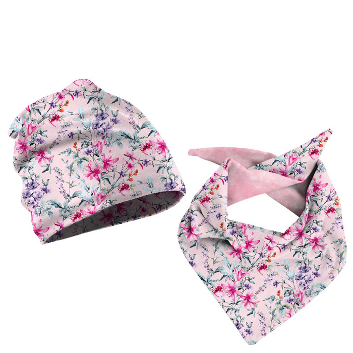 KID'S CAP AND SCARF (CLASSIC) - SPRING MEADOW pat. 4 59-61
