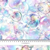 RAINBOW BUBBLES - viscose woven fabric