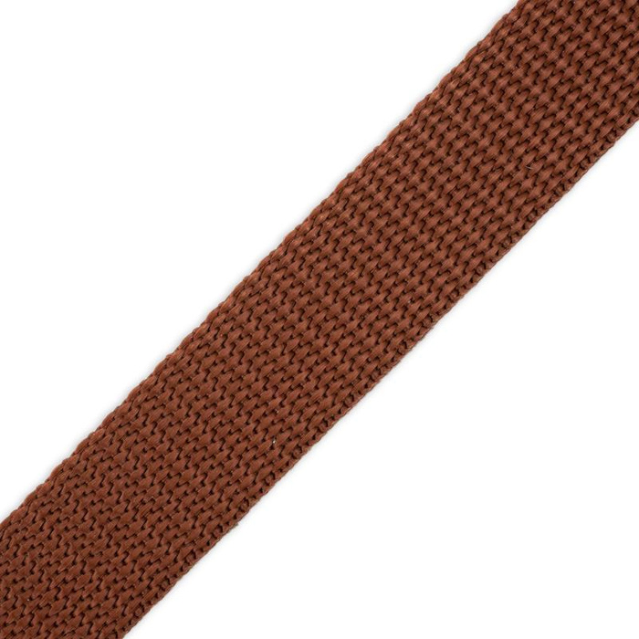 Webbing tape 15mm - brown