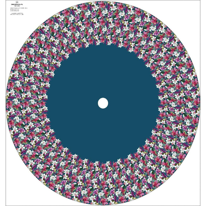 EXOTIC ORCHIDS PAT. 1 - big circle skirt panel