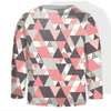 LONGSLEEVE - DREIECKE WASSERMELONE / graphit - Single Jersey (86/92)