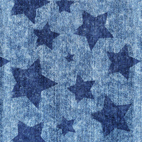DARK BLUE STARS / vinage look jeans (dark blue) - Viscose jersey