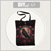SHOPPER KABELKA - GOTHIC RAVEN - voděodolná tkanina - Sada šití