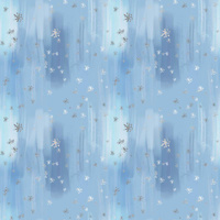 SCHNEEHIMMEL / hellblau (VERZAUBERTER WINTER) - Nylonstoff PUMI