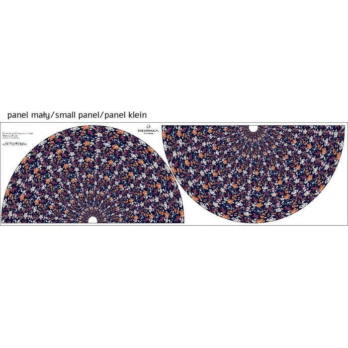 Circle skirt panel - JAPANESE GARDEN pat. 2 (JAPAN)