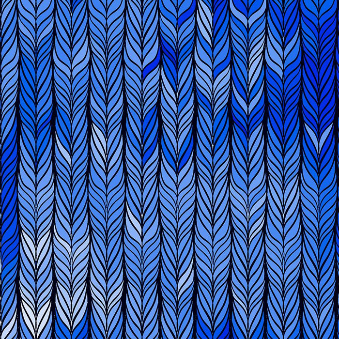 PLETENEC / classic blue -bavlněná tkanina
