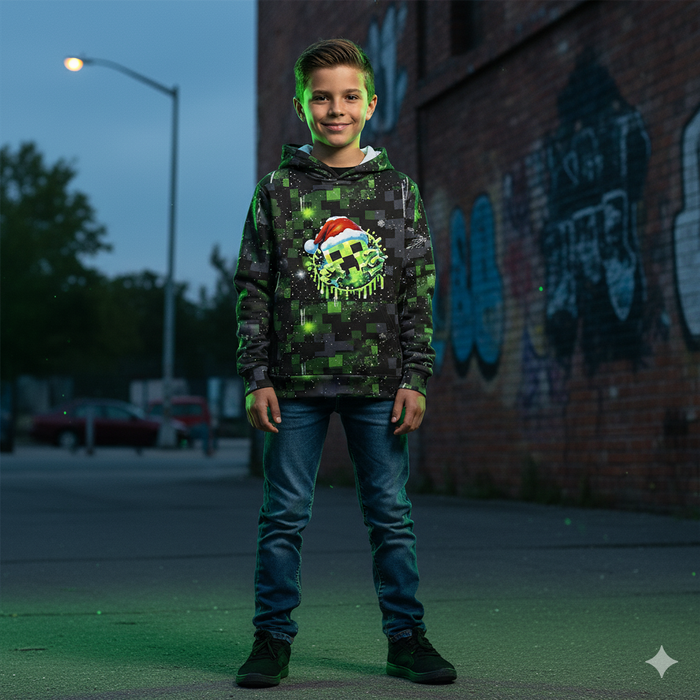 WINTER PIXEL wz.2 - panel (60cm x 50cm) Wintersweat angeraut mit Elastan ITY