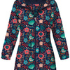 PARKA DAMSKA (ANNA) - FOLKOWE PTAKI / navy - softshell L