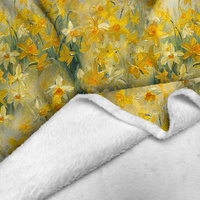 FLOWERS MEADOW WZ. 5 - Minky-Plüsch
