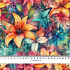 FLOWERS WZ.41 - Cotton woven fabric