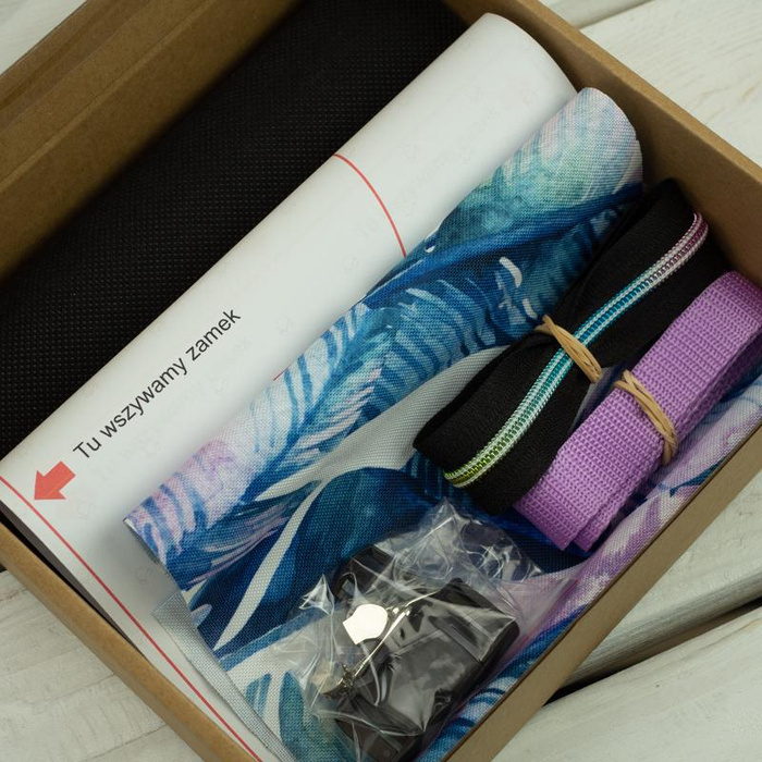 HIP BAG - WATER-COLOR LEAVES - small