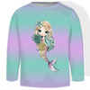 Longsleeve - MERMAIDS AND PINEAPPLES wz.2 - single jersey (86/92)