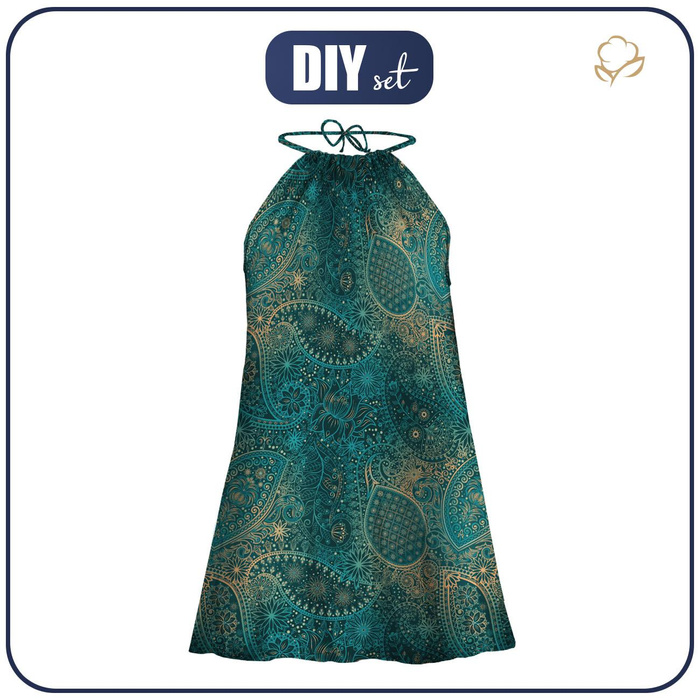 SUKIENKA "DALIA" MINI - MEHNDI 2.0 - zestaw do uszycia L-XL