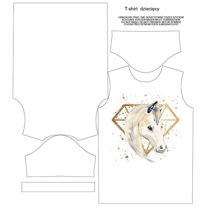 DĚTSKÉ TRIČKO - KŮŇ vz. 4 - single jersey (128/134)