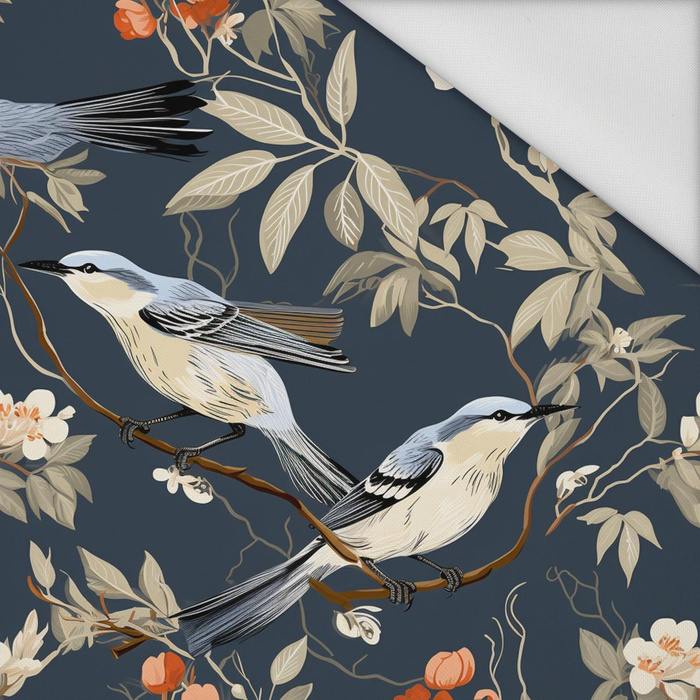 BOTANICAL BIRDS - tkanina wodoodporna