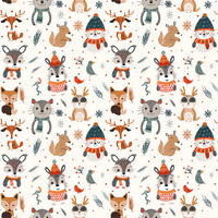 LET IS SNOW wz.7 - Woven Fabric for tablecloths