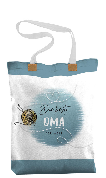 SHOPPER BAG - DIE BESTE OMA DER WELT / hank - Panama 220g - sewing set