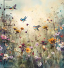 MAGIC MEADOW MS. 11 - Paneel (75cm x 80cm) Wasserabweisende Webware