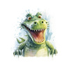 WATERCOLOR CROCODILE - Paneel (60cm x 50cm) Wasserabweisende Webware