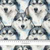 HUSKY DOG- Upholstery velour 