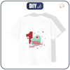 KID’S T-SHIRT - 1ST BIRTHDAY /  BIRTHDAY CAKE - single jersey (92/98)