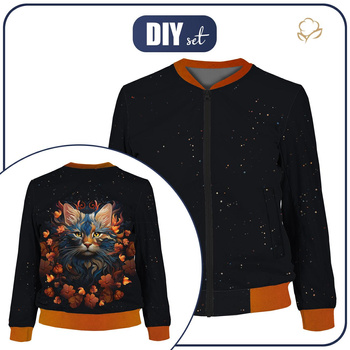 DAMEN BOMBERJACKE (KAMA) - Animals mandala wz.3 - Nähset S
