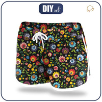 Women’s boardshorts - LOWICZ FOLKLORE / black XL