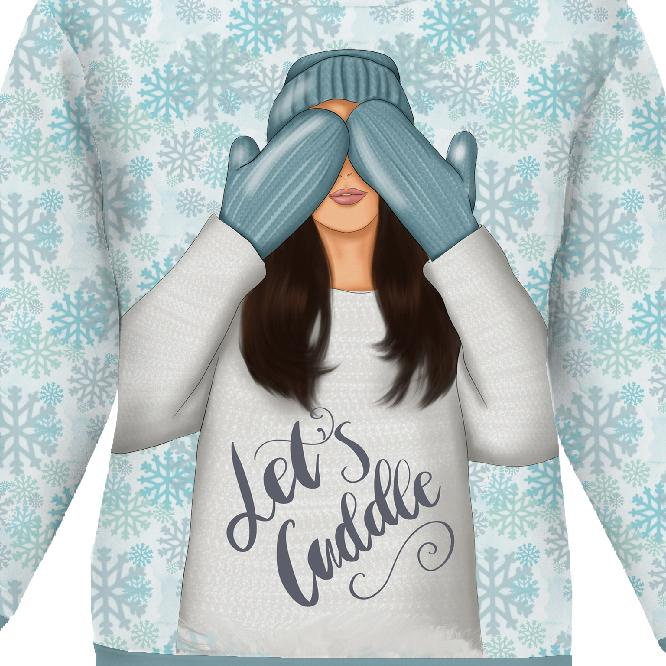 KID'S HOODIE (ALEX) - LET'S CUDDLE (WINTER IN THE CITY) - sewing set