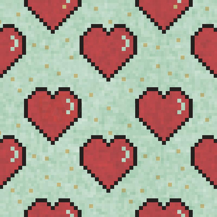 HEARTS (retro) / mint