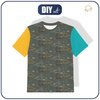 KINDER T-SHIRT - DINO CONTOUR - Single Jersey ITY (128/134)