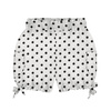 KID`S PUMPY SHORTS - BLACK PEAS / WHITE - sewing set