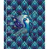 Stained Glass Night wz. 37 - panel (60cm x 50cm)- single jersey z elastanem ITY