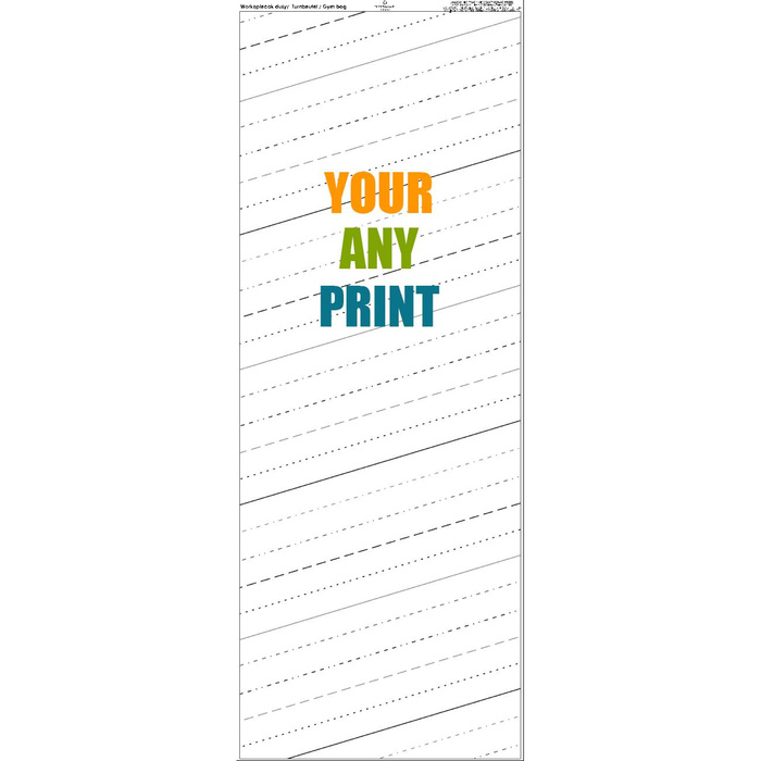 GYM BAG - WITH CUSTOM PRINT - small