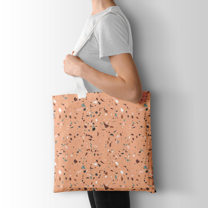 TERRAZZO PAT. 6 / peach fuzz - Cotton muslin