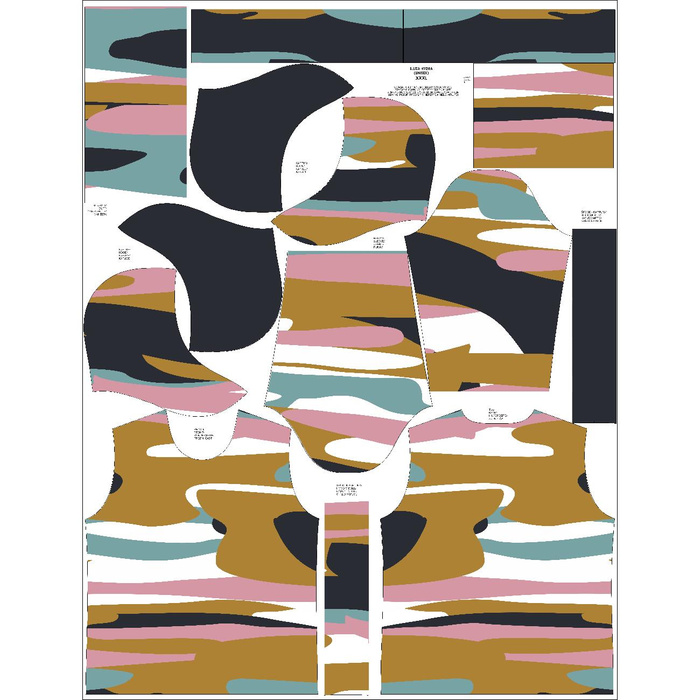 Unisex mikina s kapucí (HYDRA) - PAINT - Sada šití 134/140