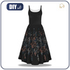KLEID "ISABELLE" - BLÄTTER M. 3 / SCHWARZ - Nähset M