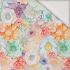 PASTEL FLOWERS WZ. 20 - Jersey wiskozowy