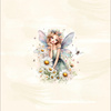 FAIRY WORLD wz.18 - panel (60cm x 50cm) SINGLE JERSEY