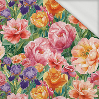 FLOWERS WZ. 73 - dresówka pętelkowa