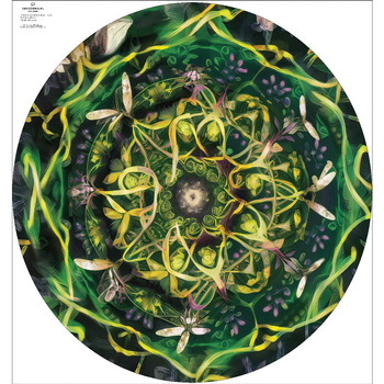 GREEN FLORAL - panel na spódnicę z koła D