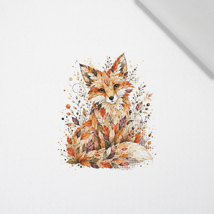 AUTUMN FOX - panel (60cm x 50cm)  Baumwoll Webware