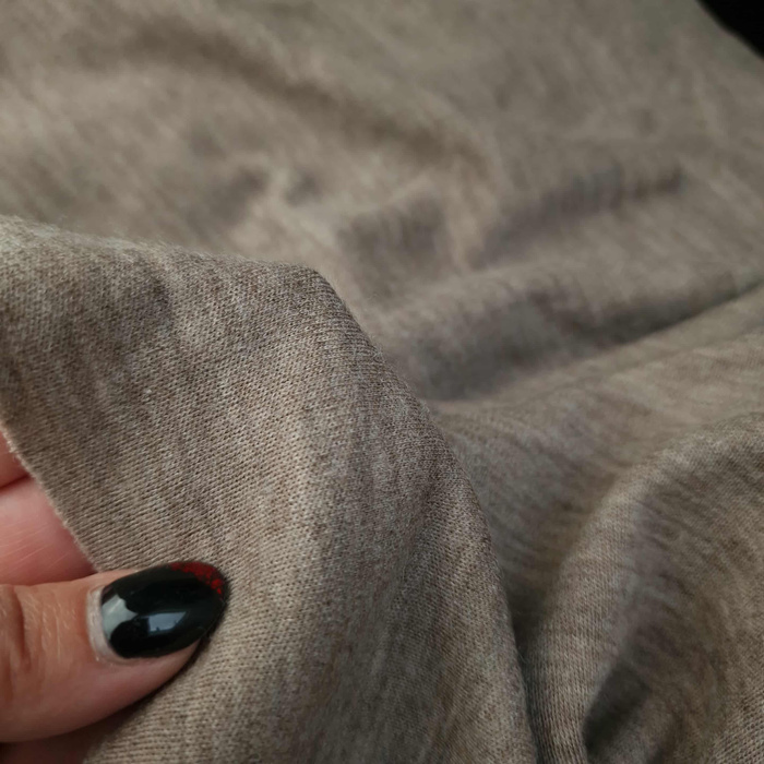 Merino úplet 100% – Melange Hnědá