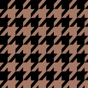 HOUNDSTOOTH / Mocha Mousse - Waterproof woven fabric