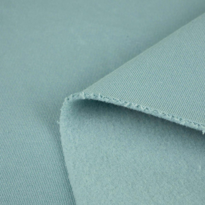 Gruba dresówka drapana D300 - DUCK EGG BLUE (D-46)