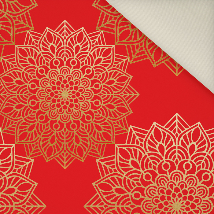 MANDALA wz. 5 / czerwony - Welur tapicerski