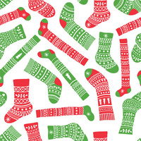 SOCKS / white - Cotton woven fabric