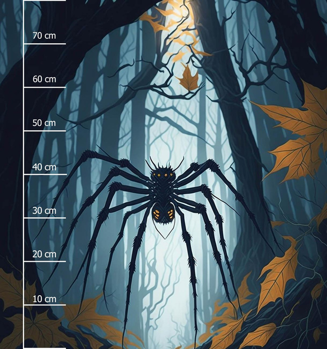 HALLOWEEN SPIDER - Paneel (75cm x 80cm) Wasserabweisende Webware
