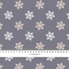 SCHNEEFLÖCKCHEN M. 5 (WINTERZEIT) / grau - Baumwoll Webware